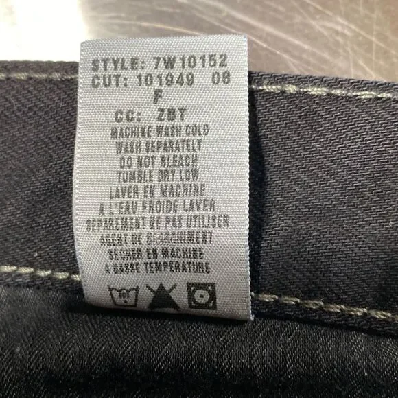 Vintage Lucky brand Sweet N' Low Flare Jeans Black 6/28 - Picture 12 of 12